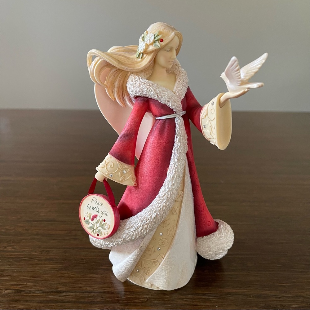 ENESCO The Heart of Christmas Angel Figurine